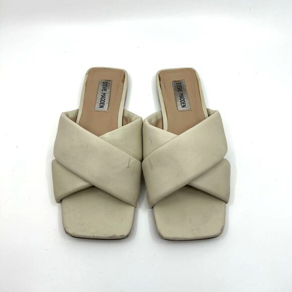 Steve Madden Mayra Sandals Cream Women's 6.5 US - Picture 2 of 10